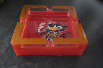 Handgemachter Epoxidharz-Aschenbecher – Wunschmotiv & Farbe